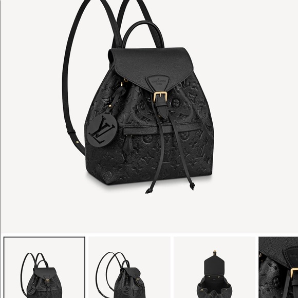 Louis Vuitton Black MONTSOURIS BACKPACK - Picture 11 of 16